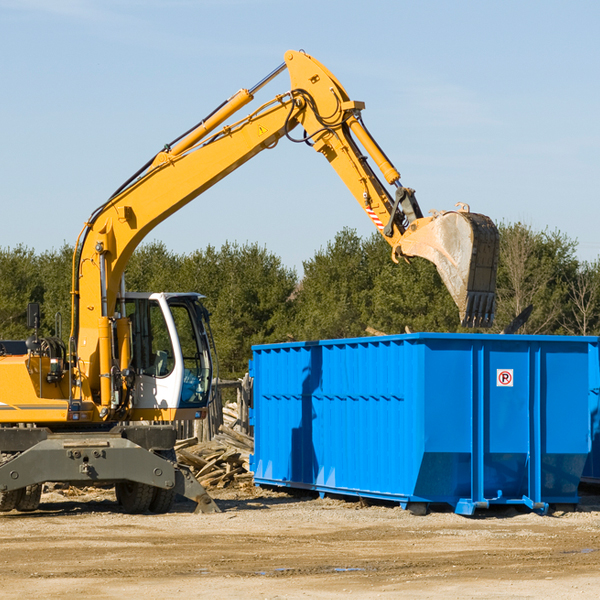 can i choose the location where the residential dumpster will be placed in Wells County North Dakota